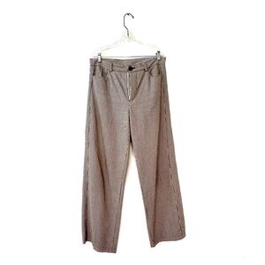 Neesh by Dar Anthropologie Wide Leg Stripped Pants Size Small